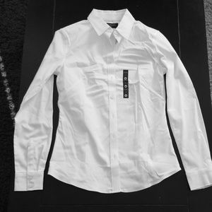 White Long Sleeved Dress Shirt